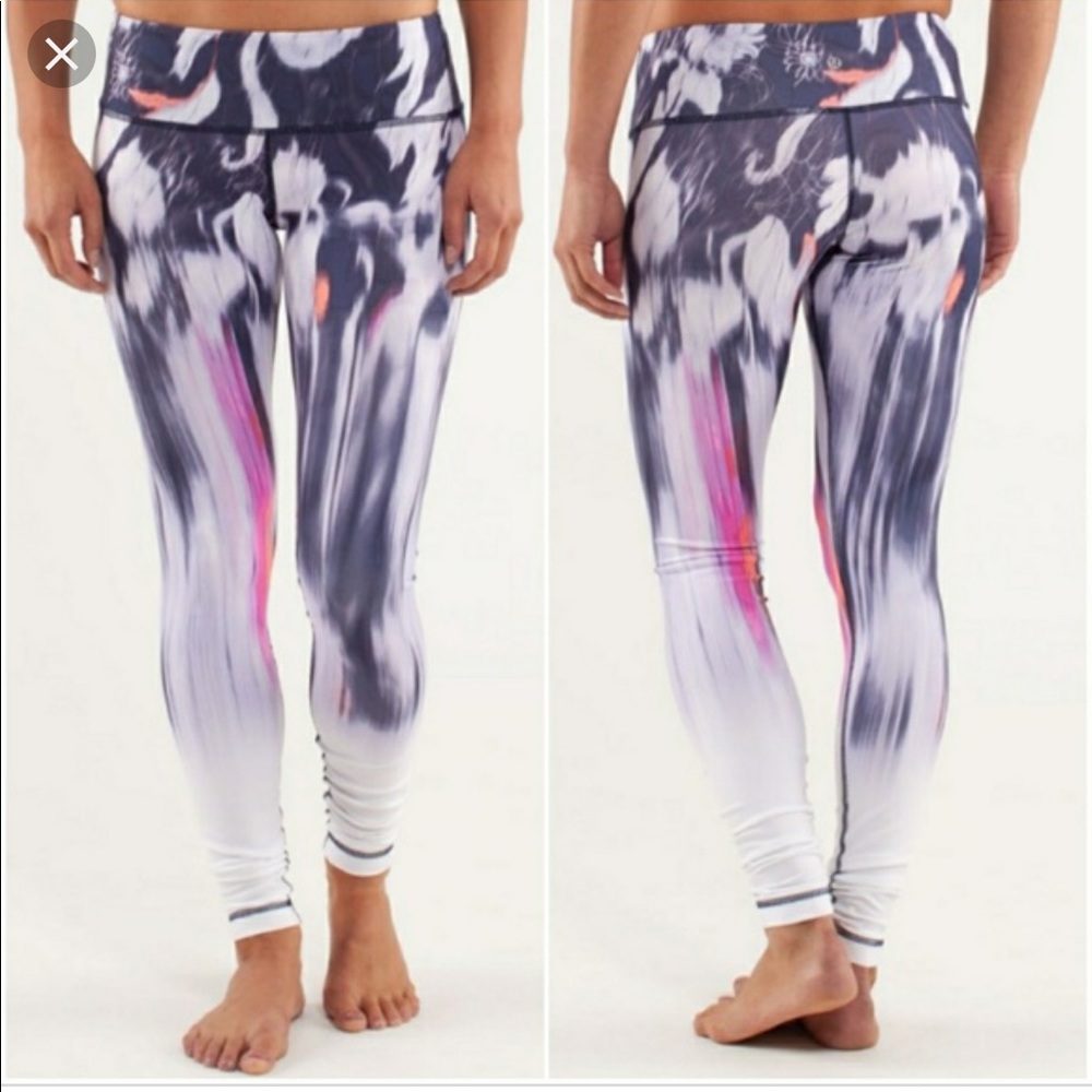 RARE Lululemon watercolor leggings